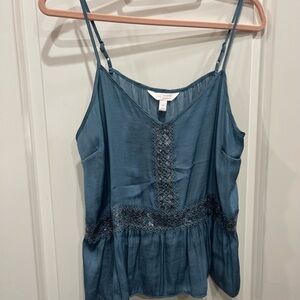 LC Lauren Conrad Teal Blouse